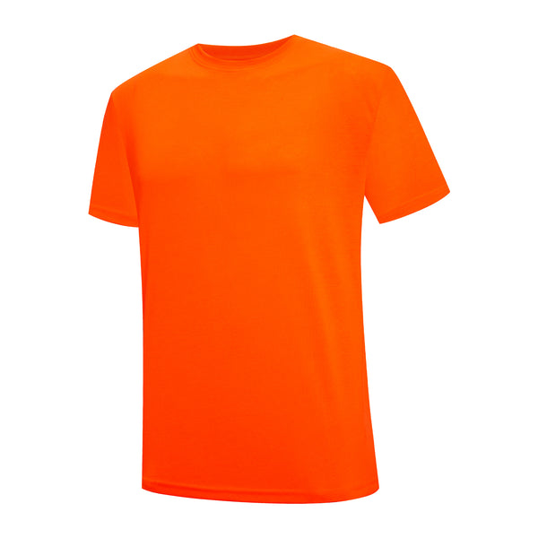 ProtectX 2-Pack High Visibility Shirts Orange Light Weight Short Sleeve Reflective Hi Vis Safety Shirts for Men and Women Construction Shirts