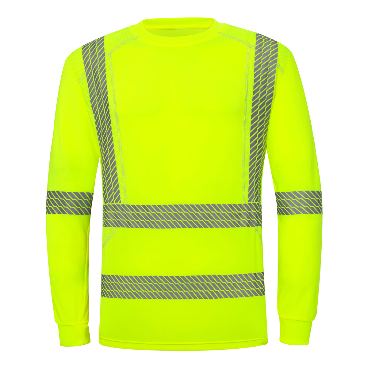 ProtectX Men's High Visibility Class 3 Long Sleeve Reflective Safety ...