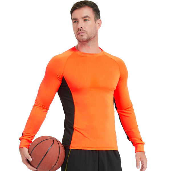 2 Pack Men's Long Sleeve Sun Protection Shirts Quick Dry UPF 50+ Lightweight Athletic Shirt for Workout Hiking Fishing