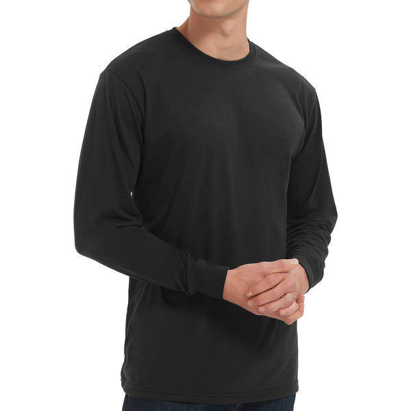 ProtectX 2-pack Blakc High Visibility Shirts Hi Vis Long Sleeve Shirts for Men Women Reflective Safety Shirts (Copy)