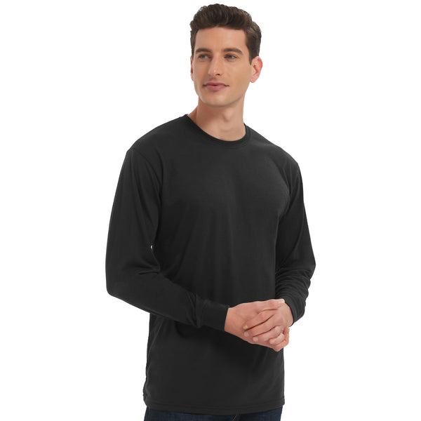 ProtectX 2-pack Blakc High Visibility Shirts Hi Vis Long Sleeve Shirts for Men Women Reflective Safety Shirts (Copy)