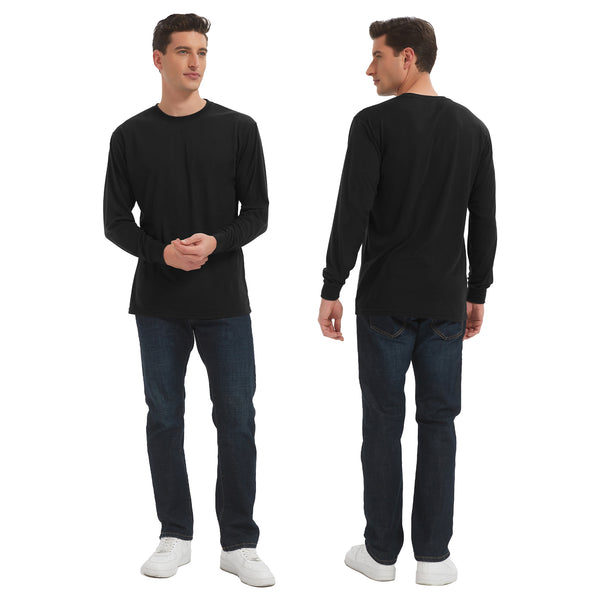 ProtectX 2-pack Blakc High Visibility Shirts Hi Vis Long Sleeve Shirts for Men Women Reflective Safety Shirts (Copy)