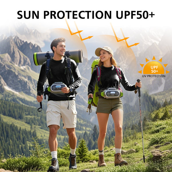 ProtectX 2-pack Blakc High Visibility Shirts Hi Vis Long Sleeve Shirts for Men Women Reflective Safety Shirts (Copy)