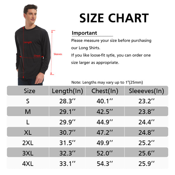 ProtectX 2-pack Blakc High Visibility Shirts Hi Vis Long Sleeve Shirts for Men Women Reflective Safety Shirts (Copy)