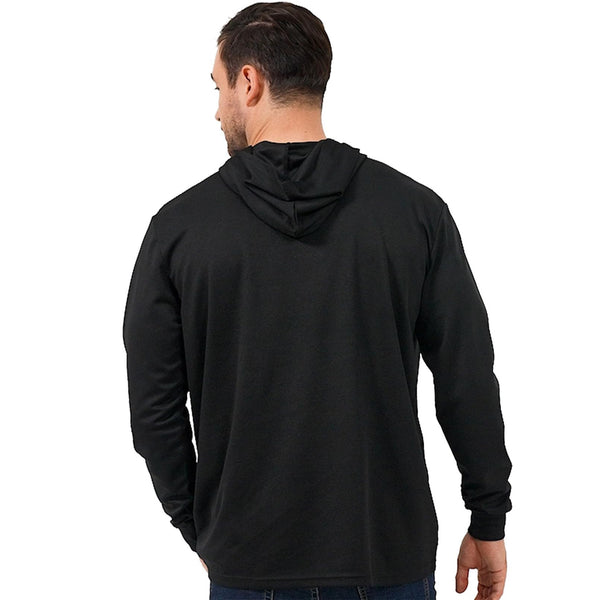 ProtectX 2-Pack Black Lightweight Long Sleeve Hoodies UPF 50+ Sun Protection Shirts For Men