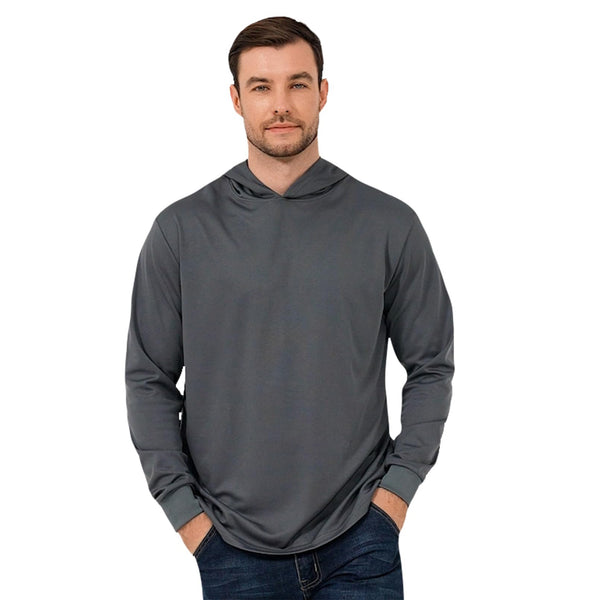 ProtectX 2-Pack Dark Gray Lightweight Long Sleeve Hoodies UPF 50+ Sun Protection Shirts For Men