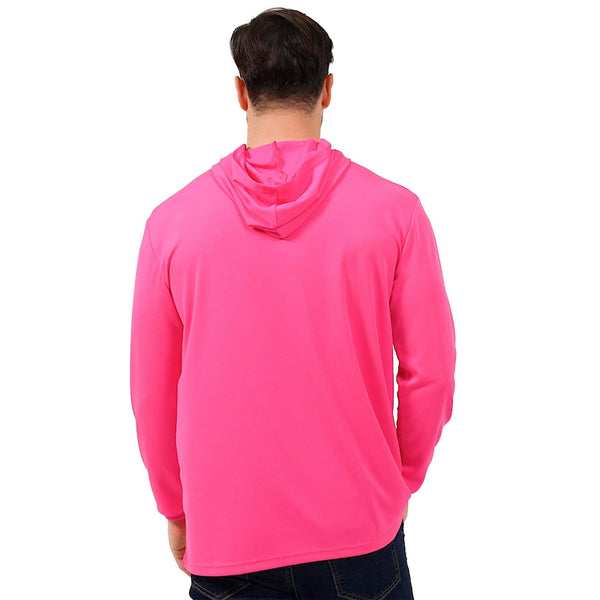 ProtectX 2-Pack Pink Lightweight Long Sleeve Hoodies UPF 50+ Sun Protection Shirts For Men