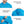 ProtectX 2-Pack Sky Blue Lightweight Long Sleeve Hoodies UPF 50+ Sun Protection Shirts For Men