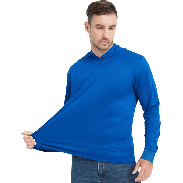 ProtectX 2-Pack Royal Blue Lightweight Long Sleeve Hoodies UPF 50+ Sun Protection Shirts For Men