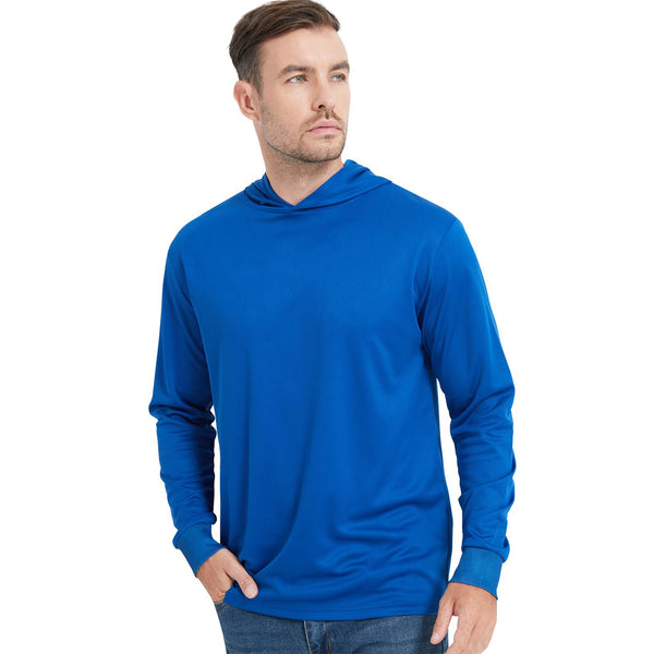 ProtectX 2-Pack Royal Blue Lightweight Long Sleeve Hoodies UPF 50+ Sun Protection Shirts For Men