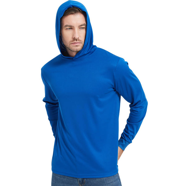 ProtectX 2-Pack Royal Blue Lightweight Long Sleeve Hoodies UPF 50+ Sun Protection Shirts For Men