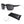 ProtectX Classic Panda Safety Grey Glasses Anti-Fog Scratch Resistant Lenses Protective Reading Glasses ANSI Z87.1