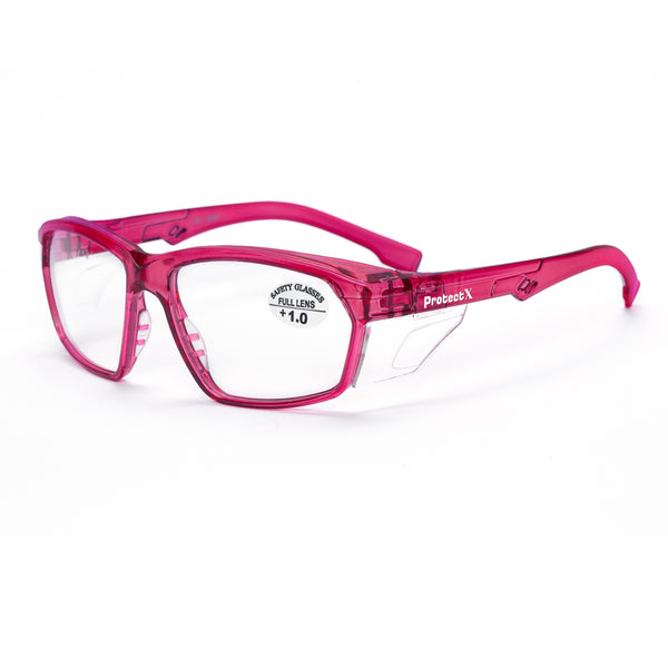 ProtectX Heritage Pop Collection Safety Glasses Anti-Fog Scratch Resistant Lenses Protective +1.0/1.5/2.0/2.5/3.0 Diopter Reading Glasses ANSI Z87.1-【Macaron Series】