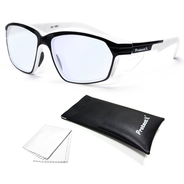 ProtectX Panda Blue Light Blocking Safety Glasses Anti-Glare Scratch Resistant Anti Fog Polycarbonate Lenses ANSI Z87.1 Rated with UV Protection