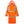 ProtectX High Visibility Neon Orange Waterproof Rain Coat for Men, Reflective One-piece Rain Jacket, Long Rain Suit, Hi Vis Safety Gear