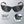 ProtectX  Olympus Red Tip Smoke 3 Pk Safety Glasses Anti-Fog Scratch Resistant Lenses ANSI Z817.