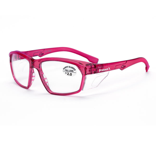 ProtectX Heritage Pop Collection Safety Glasses Anti-Fog Scratch Resistant Lenses Protective +1.0/1.5/2.0/2.5/3.0 Diopter Reading Glasses ANSI Z87.1-【Macaron Series】