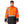 ProtectX Neon Orange High Visibility Winter Safety Jacket for Men, Reflective Insulated Work Long Coat