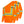 ProtectX Orange High Visibility Safety Shirt, Quick Dry Breathable Reflective Construction Work Long Sleeve Shirts, Class 2 Type R