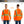 ProtectX Orange High Visibility Safety Shirt, Quick Dry Breathable Reflective Construction Work Long Sleeve Shirts, Class 2 Type R
