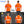 ProtectX Orange 2-Pack High Vis Safety Shirts for Men, Short Sleeve Reflective Shirts, Class 2 Construction Shirts for Men