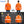 ProtectX Orange 2-pack High Vis Safety Shirts for Men, Long Sleeve Reflective Shirts, Class 3 Construction Shirts for Men Women