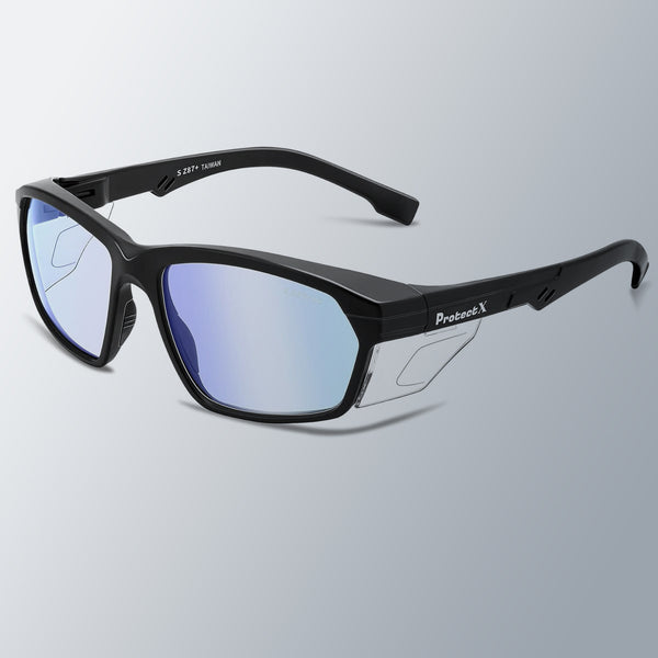 ProtectX Voyager Blue Light Safety Glasses Anti-Fog Scratch Resistant Lenses ANSI Z87.1