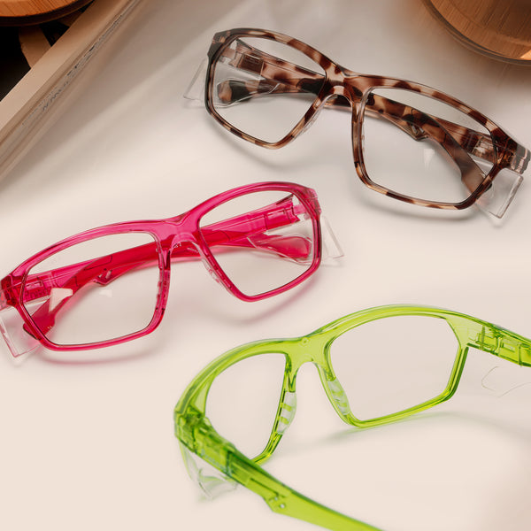 ProtectX【Heritage Pop Series】 Classic Safety Clear Glasses Anti-Fog Scratch Resistant Lenses Protective ANSI Z87.1