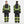 ProtectX High Visibility Rain Suit for Men Waterproof, Hi Vis Reflective Safety Rain Jacket Pant Set Rain Coat - Black