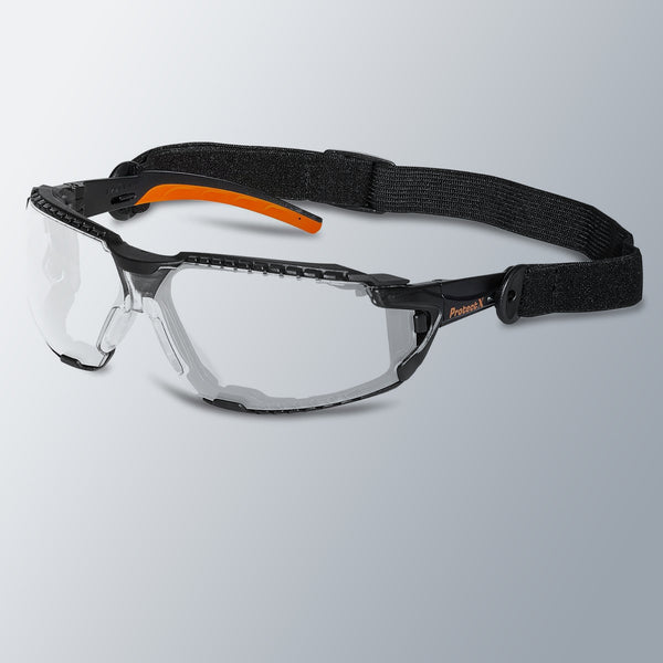 ProtectX Expedition Clear Safety Glasses Anti-Fog Scratch Resistant Lenses ANSI Z87.1