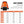 ProtectX Neon Orange High Visibility Winter Safety Jacket for Men, Reflective Insulated Work Long Coat