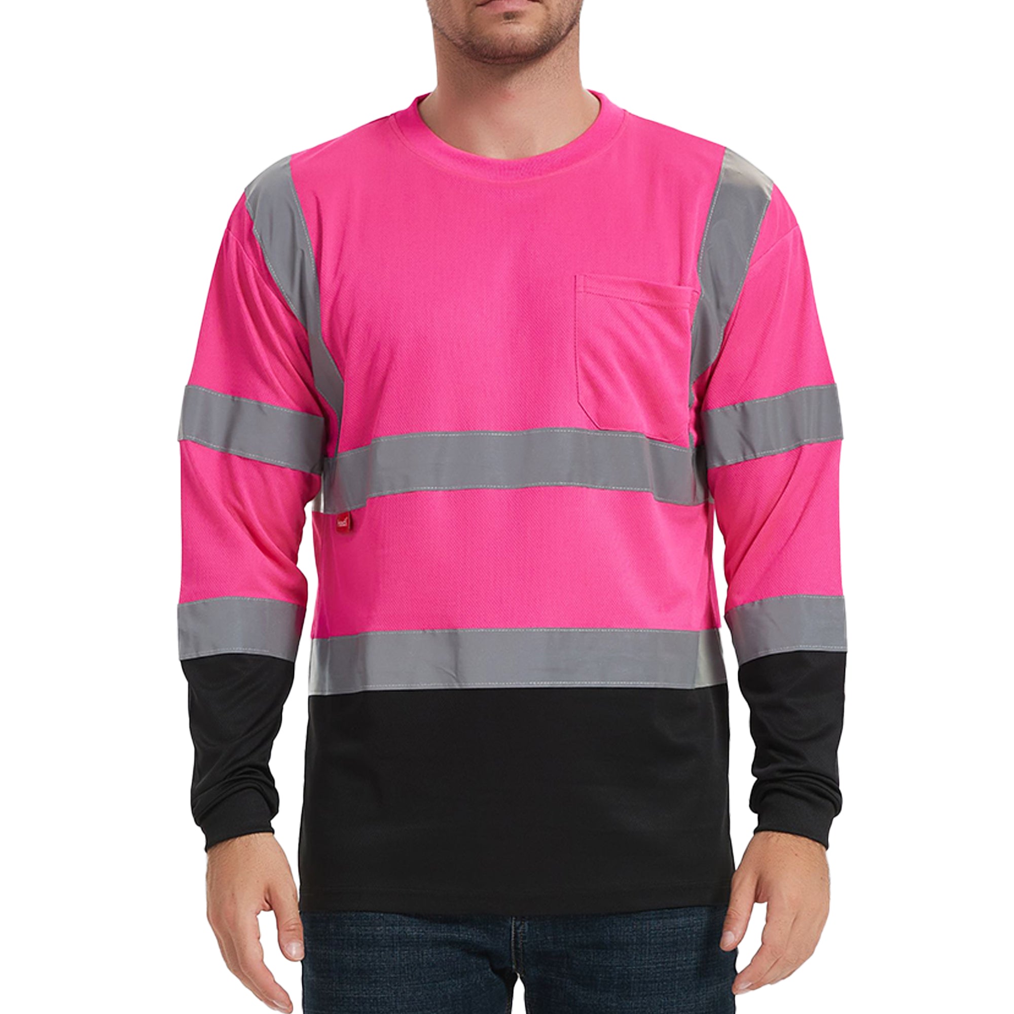 8147 - Long Sleeve Hi-Vis Polo Shirt - High Visibility Police Polo