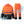 ProtectX Class 3 High Visibility Rain Suit for Men Waterproof, Hi Vis Reflective Safety Rain Jacket Pant Set Rain Coat - Orange