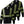 ProtectX 3 Pack Men's Hooded Black High Visibility Heavy Duty Long Sleeve Reflective Safety Shirts for Construction