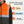 ProtectX Orange Winter Safety Vest Insulated High Visibility Construction Vest With Pockets