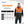 ProtectX Orange Winter Safety Vest Insulated High Visibility Construction Vest With Pockets