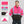 ProtectX Pink Zippered High Visibility Winter/Fall Hoodie Safety Reflective Sweatshirt For Men and Women with Large Pockets