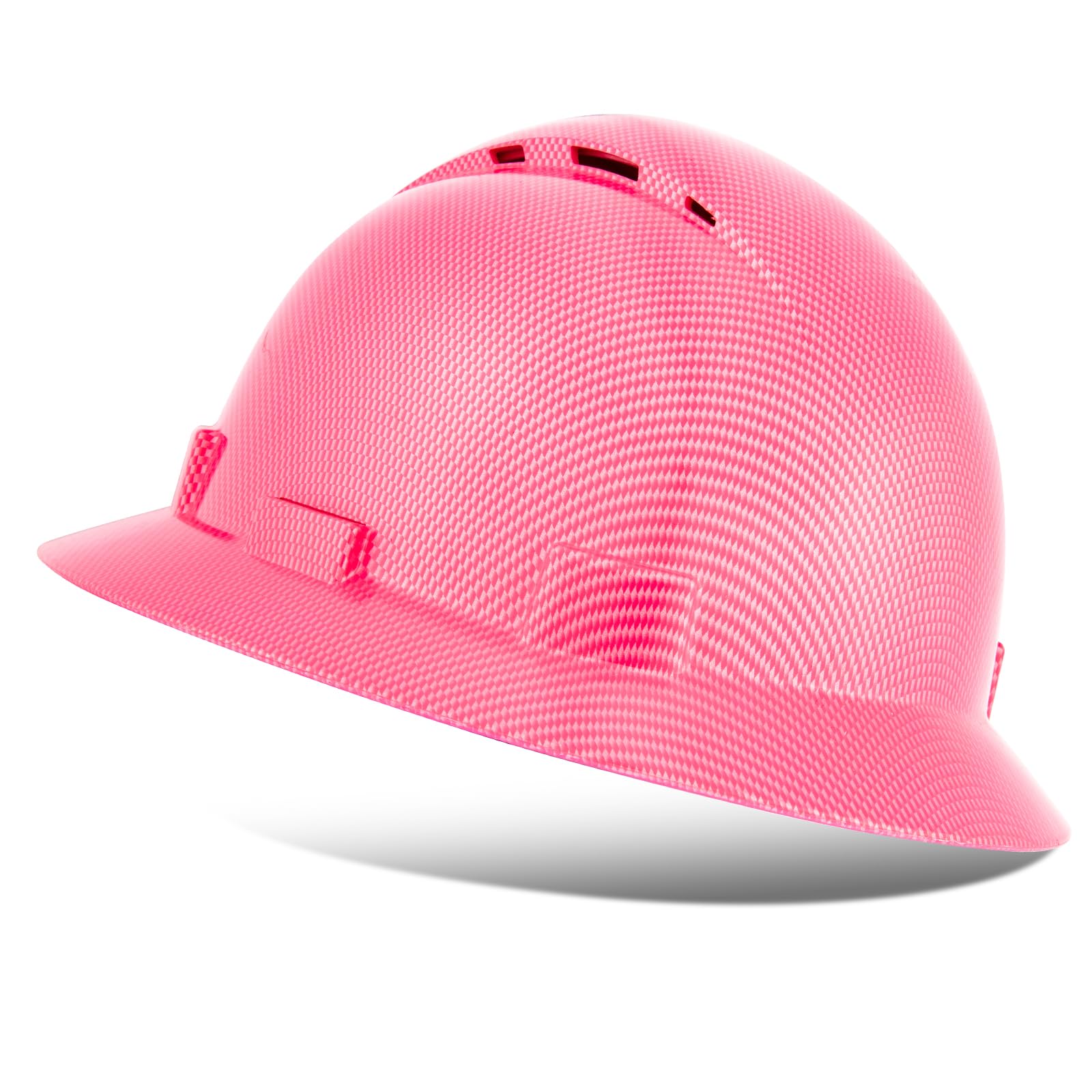 ProtectX Premium Full Brim Pink Hard Hat, 6-Point Ratchet