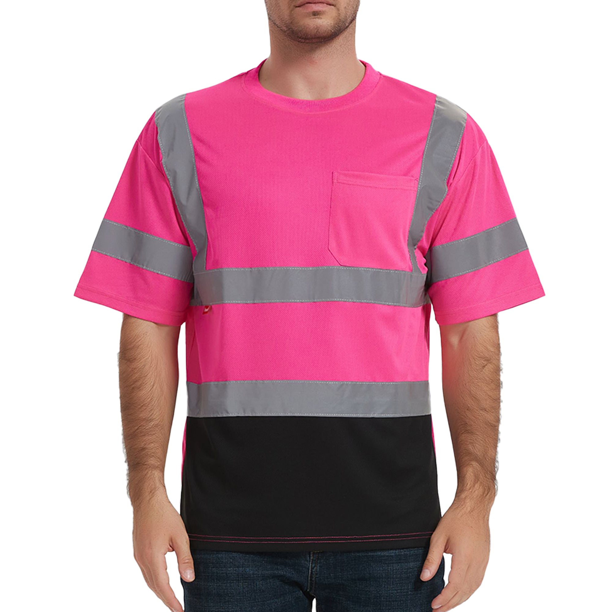 ProtectX Reflective Pink Safety T-Shirt 3-Pack, High-Visibility Type R ProtectX Reflective Pink Safety T-Shirt 3-Pack, High-Visibility Type R