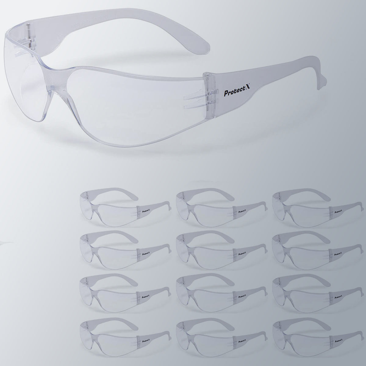 ProtectX Safety Glasses for Men & Women, Safety Sunglasses with Anti-F