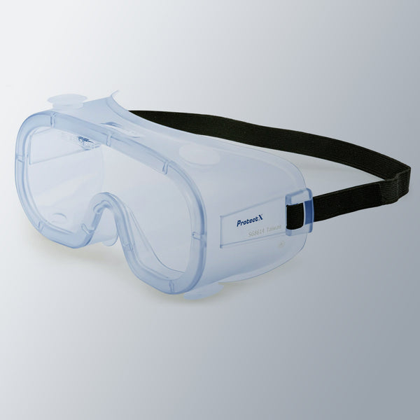 ProtectX Safety Goggle Scratch Resistant Anti Fog Polycarbonate Lenses OTG Over The Glasses ANSI Z87.1 Rated with UV Protection