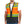 ProtectX Safety Vest Neon Orange Class 2 Hi-Visibility Vest Solid Front Mesh Back with 6 Pockets ANSI/ISEA Certified