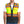 ProtectX Safety Vest Neon Green Class 2 Hi-Visibility Vest All Solid Fabric with 6 Pockets, ANSI/ISEA Certified