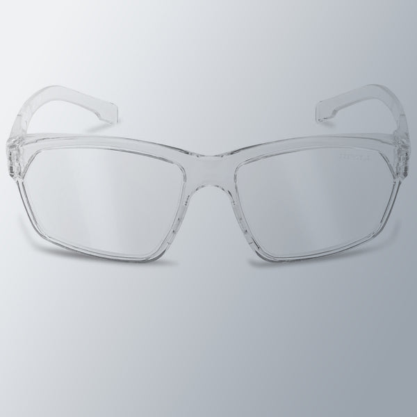 ProtectX Voyager Clear Frame Clear Safety Glasses Anti-Fog Scratch Resistant Lenses ANSI Z87.1