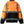 ProtectX Waterproof Class 3 Hi Vis Safety Winter Bomber Jacket for Men, High Visibility Reflective Jacket - Neon Orange