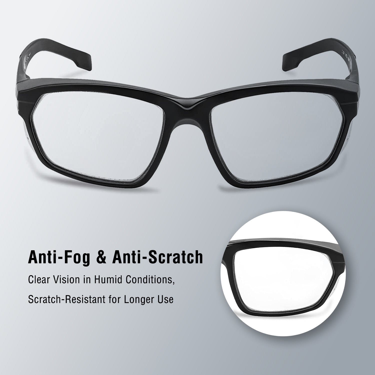 ProtectX Classic Safety Glasses Anti Fog Scratch Resistant Lenses Prot