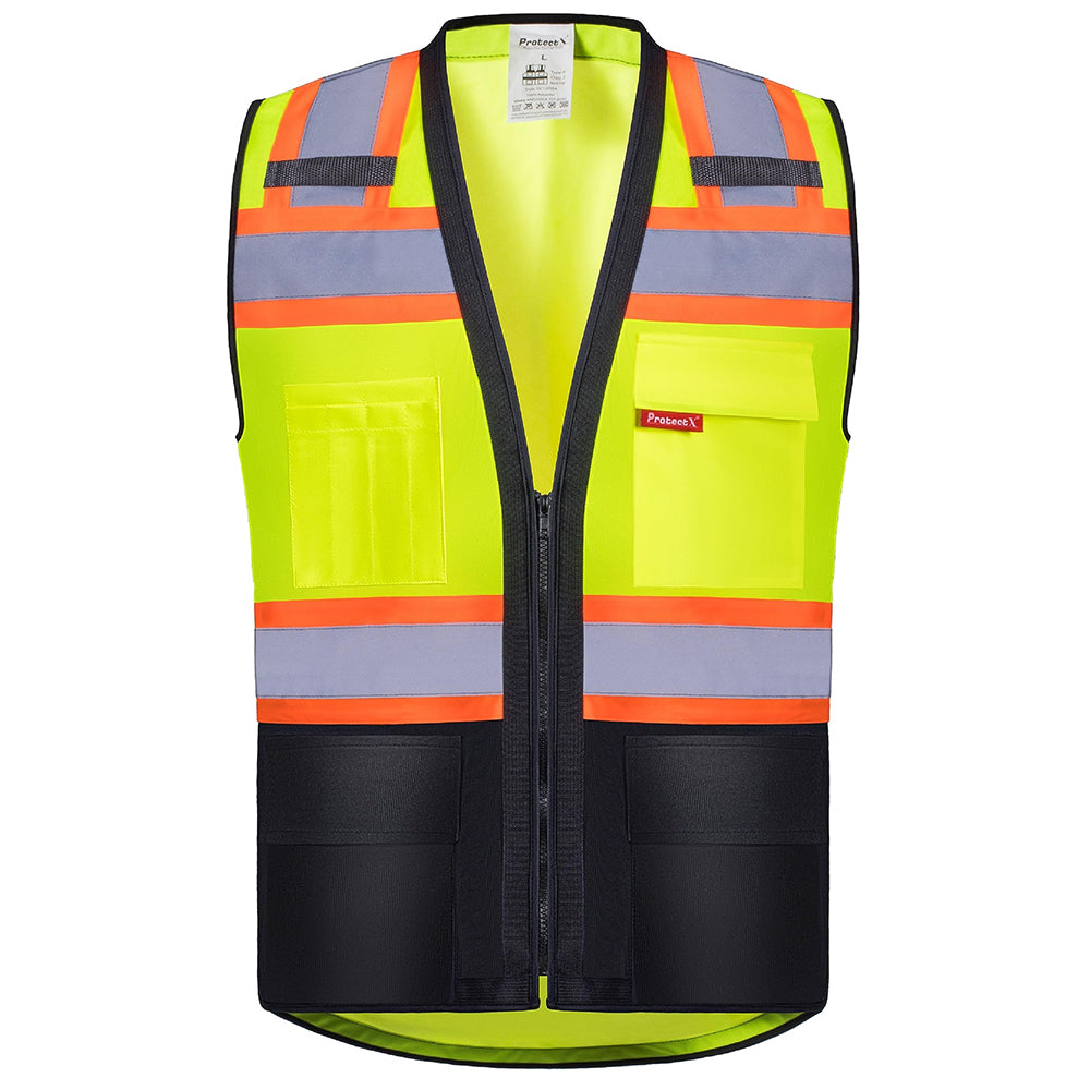 ProtectX Safety Vest Green Class 2 Hi Visibility Vest