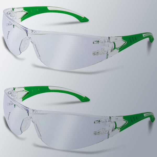 ProtectX Roxy Clear Safety Glasses with Anti-Fog Scratch Resistant Lenses Non-Slip Grips ANSI Z87.1