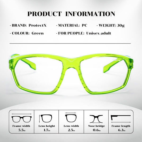 ProtectX Heritage Pop Collection Safety Glasses Anti-Fog Scratch Resistant Lenses Protective +1.0/1.5/2.0/2.5/3.0 Diopter Reading Glasses ANSI Z87.1-