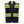 ProtectX Safety Vest Black Hi-Visibility Vest All Solid Fabric with 6 Pockets